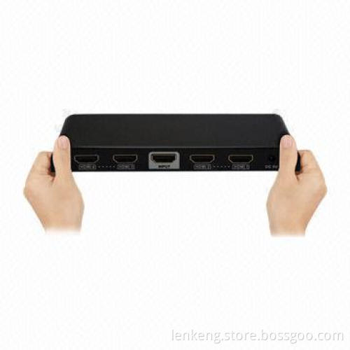 3D 4 x 2K 4-port HDMI® Amplifier/Splitter for HDCP with CE, FCC, RoHS Marks